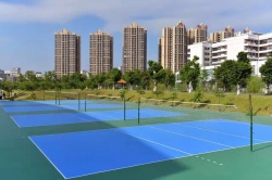 廣東湛江學(xué)院 硅PU球場_戶外運動地面案例_廣東