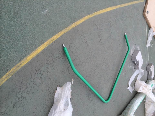 GYTY-A008移動(dòng)式綠色單臂籃球架