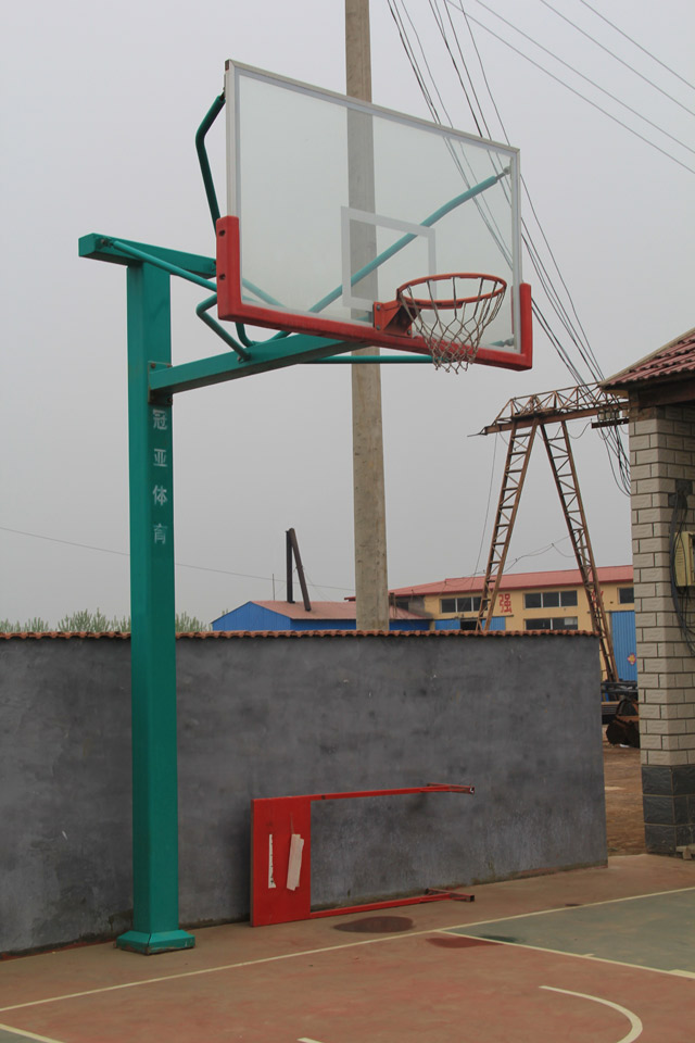 GYTY-A008移動(dòng)式綠色單臂籃球架