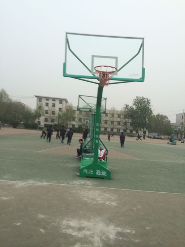 GYTY-A008移動(dòng)式綠色單臂籃球架
