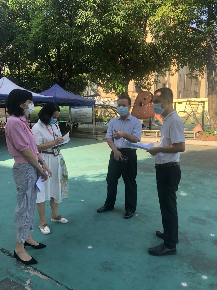 民眾中心小學(xué)迎接民眾街道教育和體育事務(wù)中心督導(dǎo)檢查