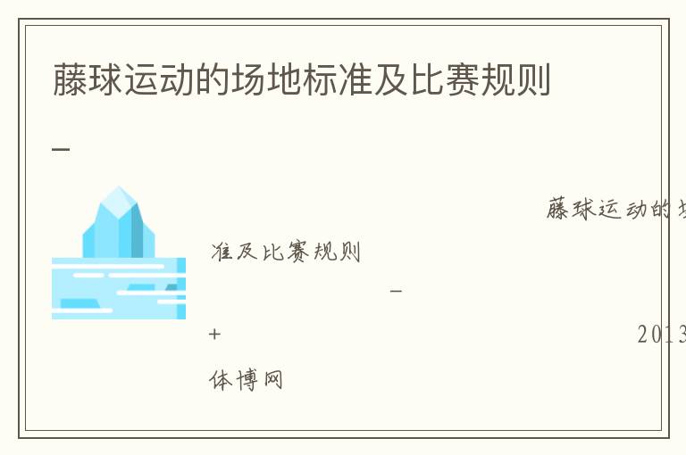 藤球運動的場地標(biāo)準(zhǔn)及比賽規(guī)則_