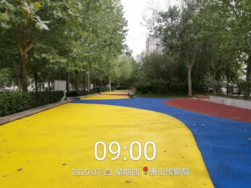 唐山：25個(gè)公園廣場(chǎng)新<a href=http://www.hjlhqqhx.cn target=_blank class=infotextkey>塑膠跑道</a>已投入使用！