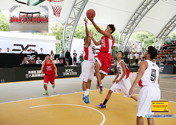安速球場案例:  KFC肯德基國際三人籃球挑戰(zhàn)賽