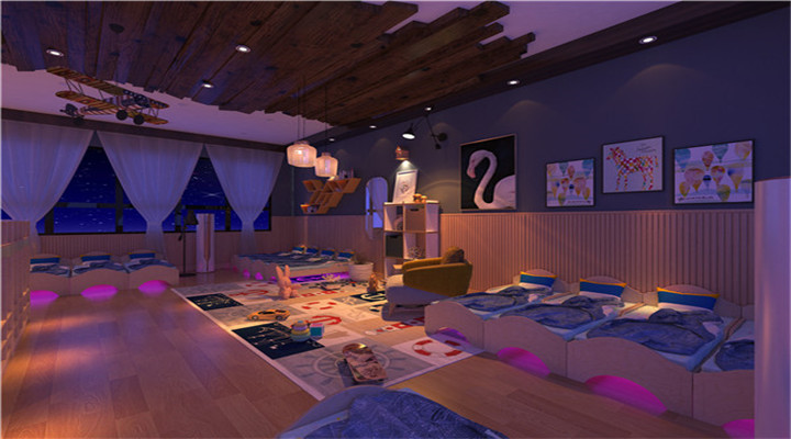 南方幼兒園室內(nèi)整體設(shè)計:現(xiàn)代幼兒園寢室 南方幼兒園室內(nèi)整體設(shè)計:現(xiàn)代幼兒園寢室