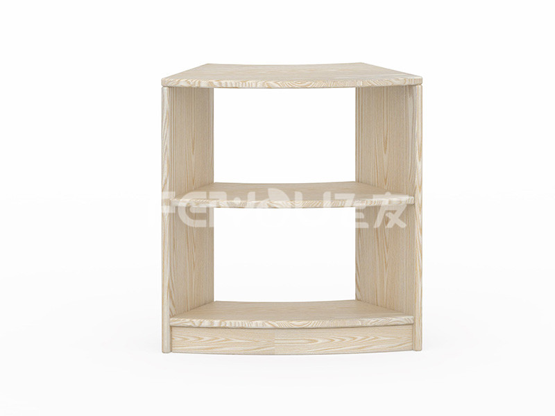 互動兒童實木弧形柜-030