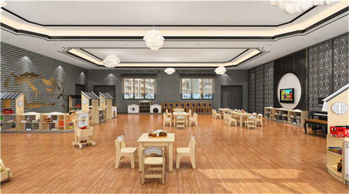 南方幼兒園室內(nèi)整體設計:新中式教室 南方幼兒園室內(nèi)整體設計:新中式教室