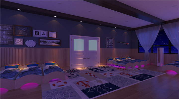 南方幼兒園室內(nèi)整體設(shè)計:現(xiàn)代幼兒園寢室 南方幼兒園室內(nèi)整體設(shè)計:現(xiàn)代幼兒園寢室