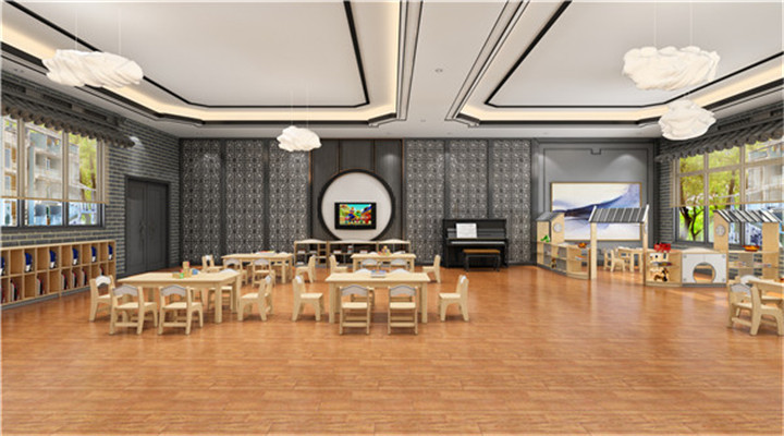 南方幼兒園室內(nèi)整體設計:新中式教室 南方幼兒園室內(nèi)整體設計:新中式教室