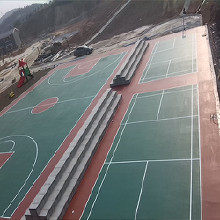 懸浮拼裝地板 場地鋪設器材 塑膠跑道材料生產廠家-湖南優(yōu)冠體育材料有限公司，塑膠跑道，塑膠球場