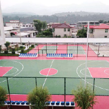廈門學(xué)校硅PU球場地坪室外泉州EPDM塑膠跑道丙烯酸場籃球場運動場環(huán)保地坪漆施工