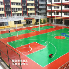 喀什市硅PU籃球場 籃球場地設計施工一體籃球場翻新 龍?zhí)w育